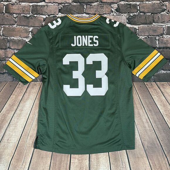 Aaron Jones Nike NFL On Field Green Bay Packers Home Jersey Size Medium #33 - Picture 1 of 10